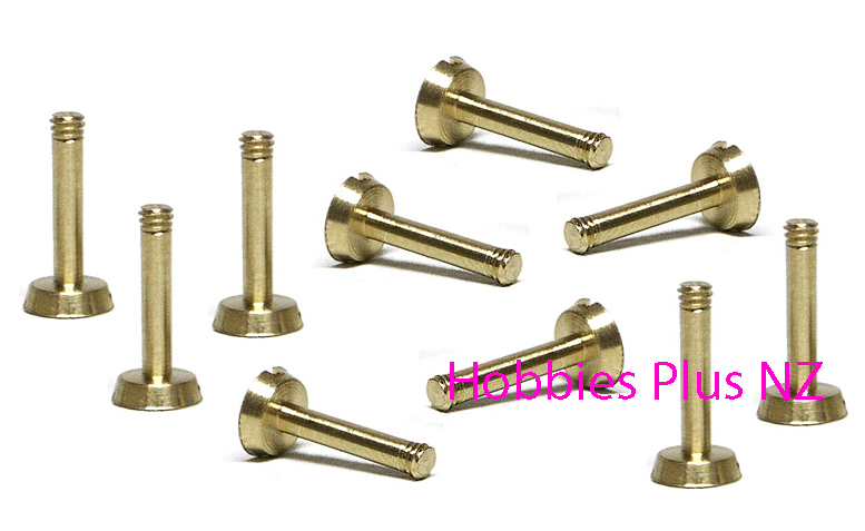 Slot.it Metric screw 2.2 x 9mm, brass, large head  SI CH125